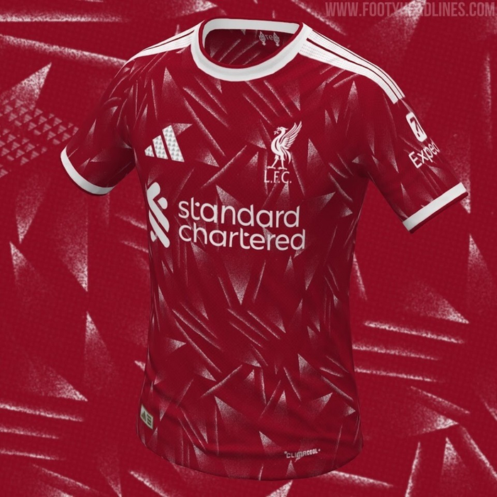 利物浦2026-27赛季复古风主场球衣曝光 深栗红主色