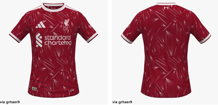 利物浦2026-27赛季复古风主场球衣曝光 深栗红主色